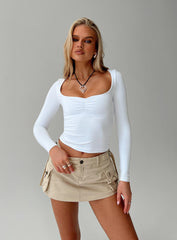 Selenie Long Sleeve Top Ice