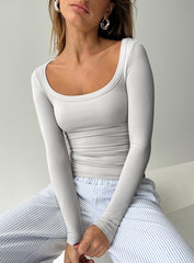 Arthie Long Sleeve Top Grey