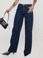 Maryanne Mid-rise Relaxed Denim Jeans Dark Wash