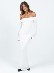 Maida Maxi Dress White