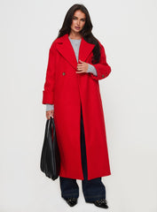 Mirandah Coat Red