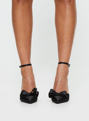 Anysa Bow Heels Black