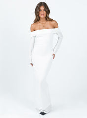 Maida Maxi Dress White