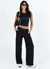 Archie Low Rise Pants Black Petite