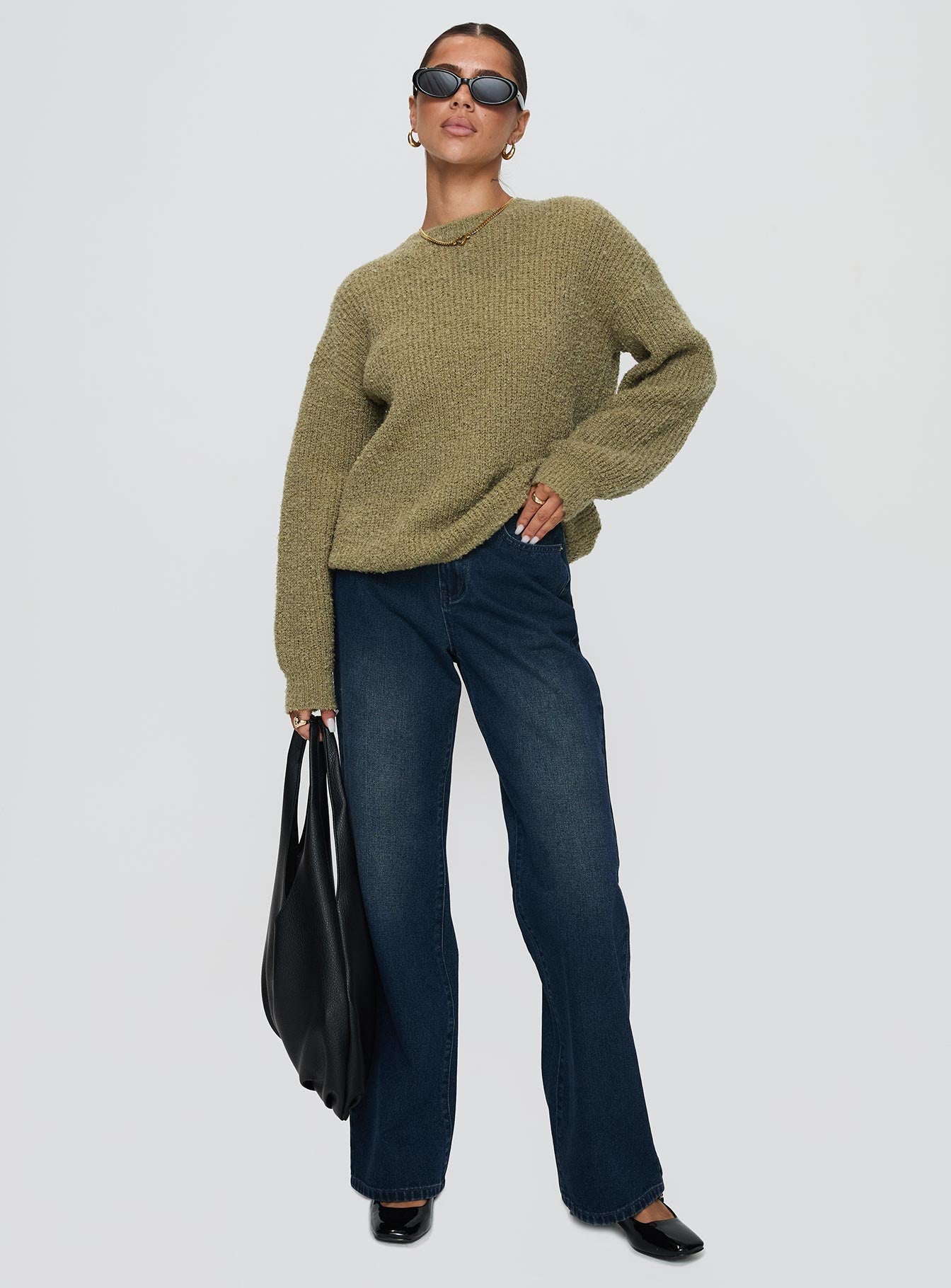 South End Knit Sweater Khaki