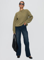 South End Knit Sweater Khaki