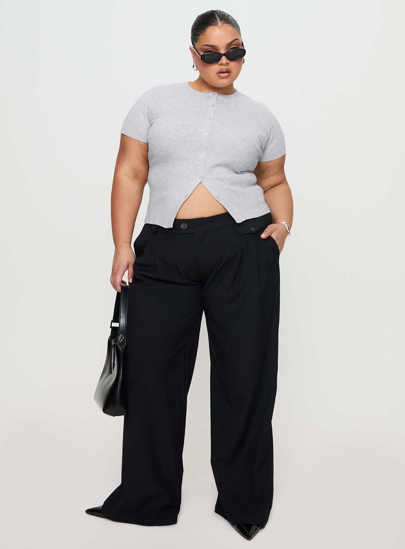 Sallon Low Rise Pants Black