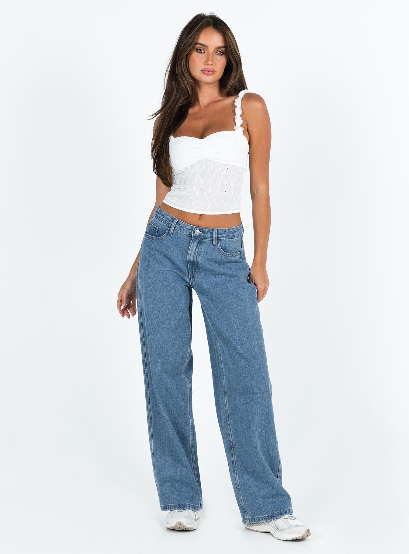 Maryanne Mid Rise Relaxed Jeans Mid Wash Denim