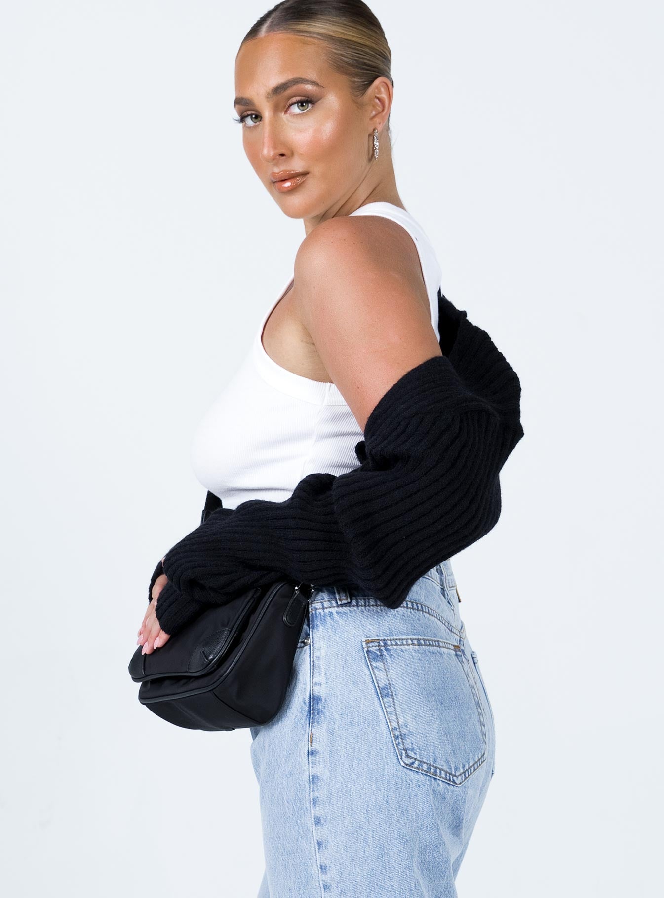 Aytan Bolero Sweater Black