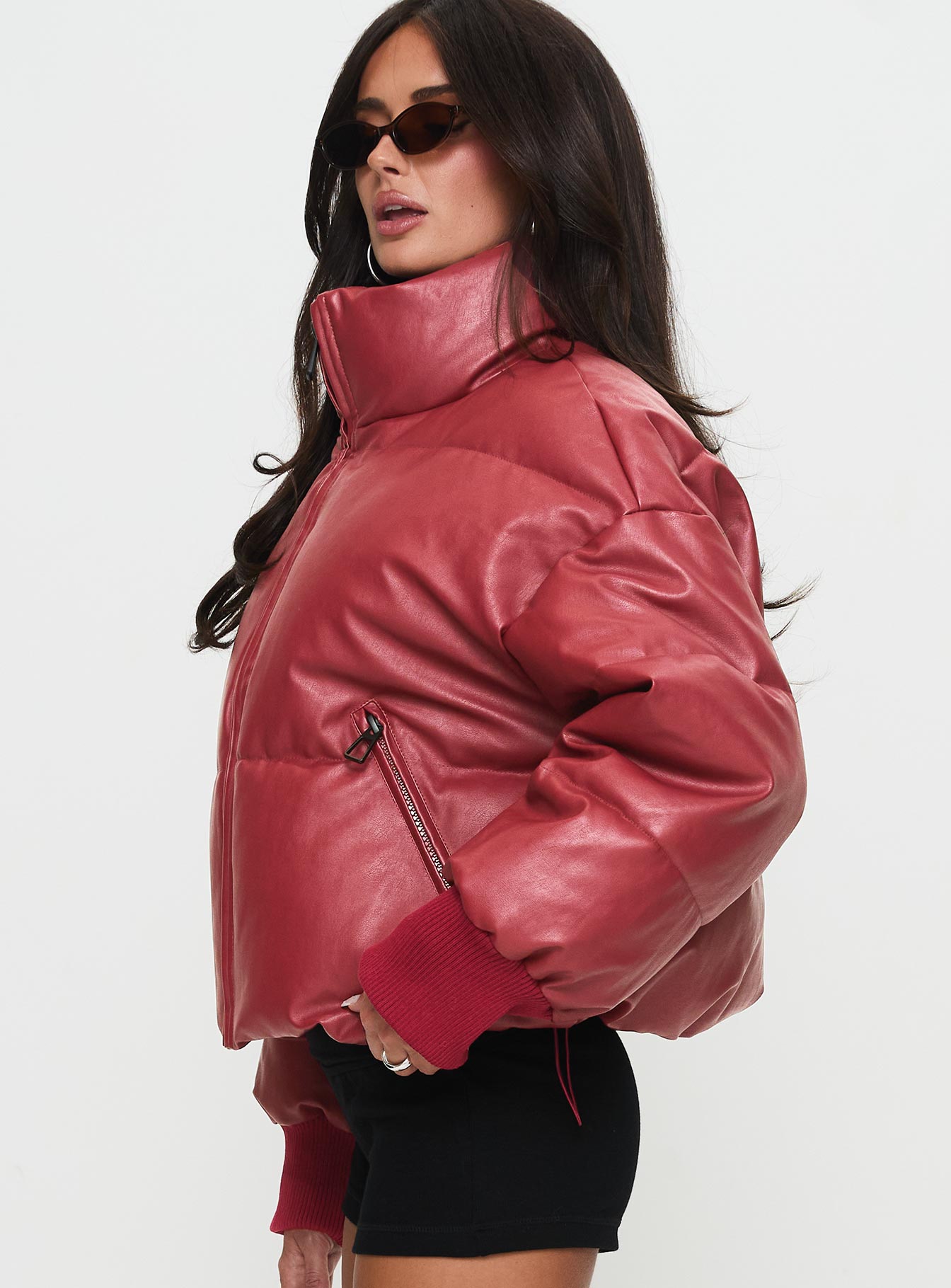 Myler Puffer Jacket Burgundy