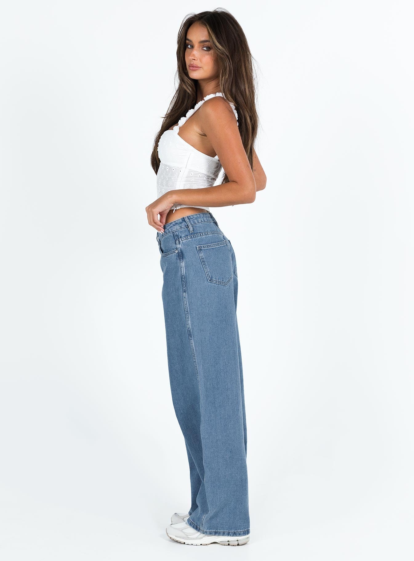 Maryanne Mid Rise Relaxed Jeans Mid Wash Denim