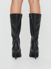 Elodiee Knee High Boots Black