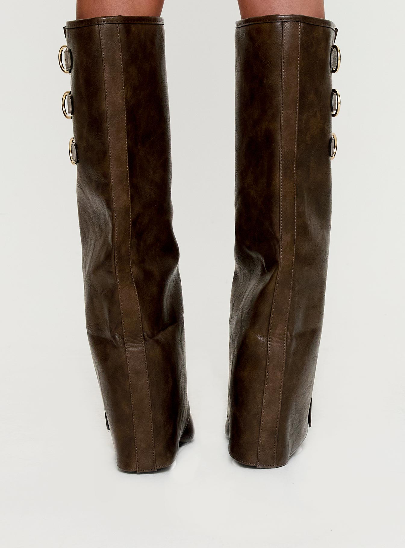 Ritz Knee High Boots Brown