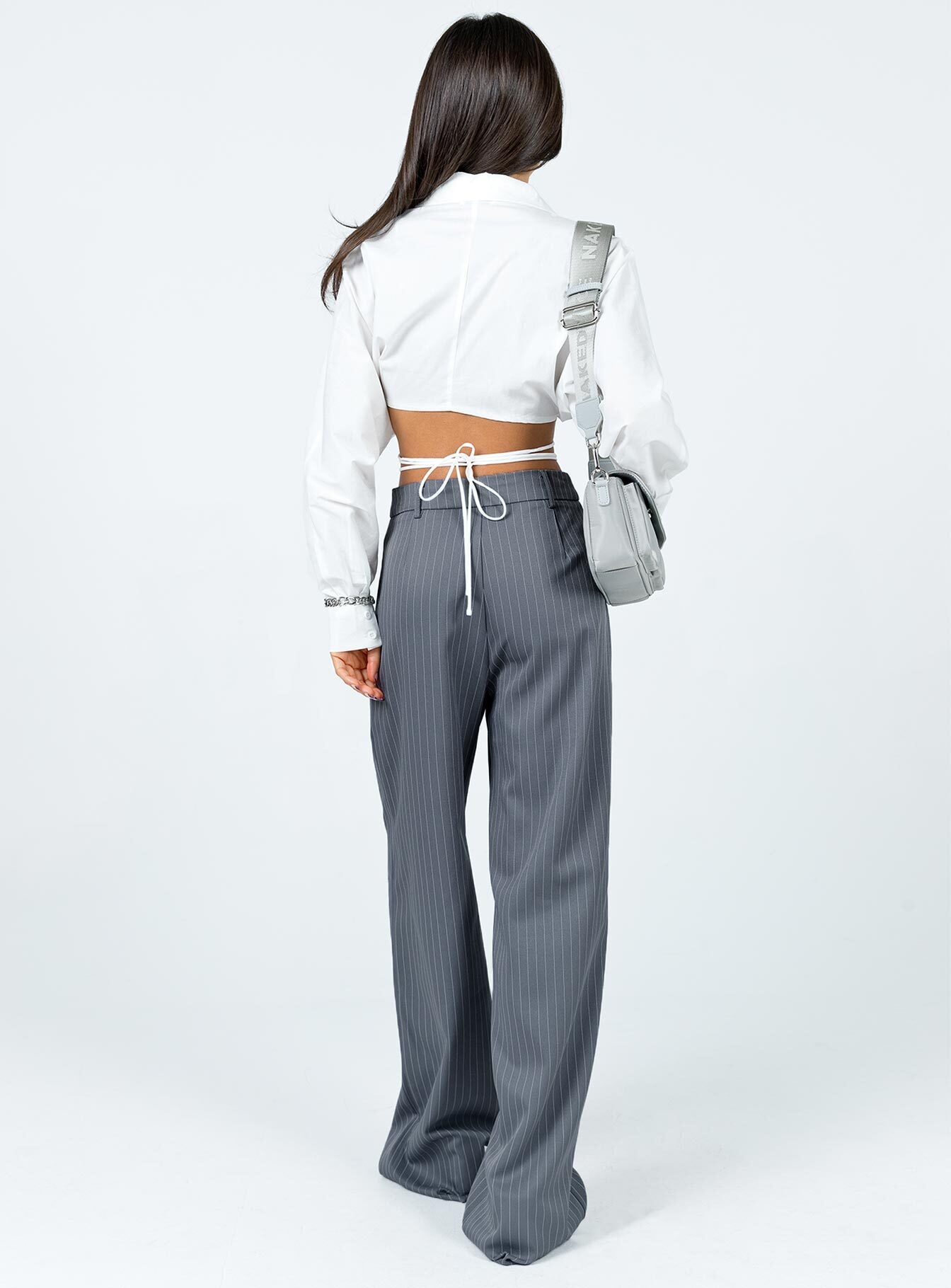 Archer Pants Pinstripe Grey