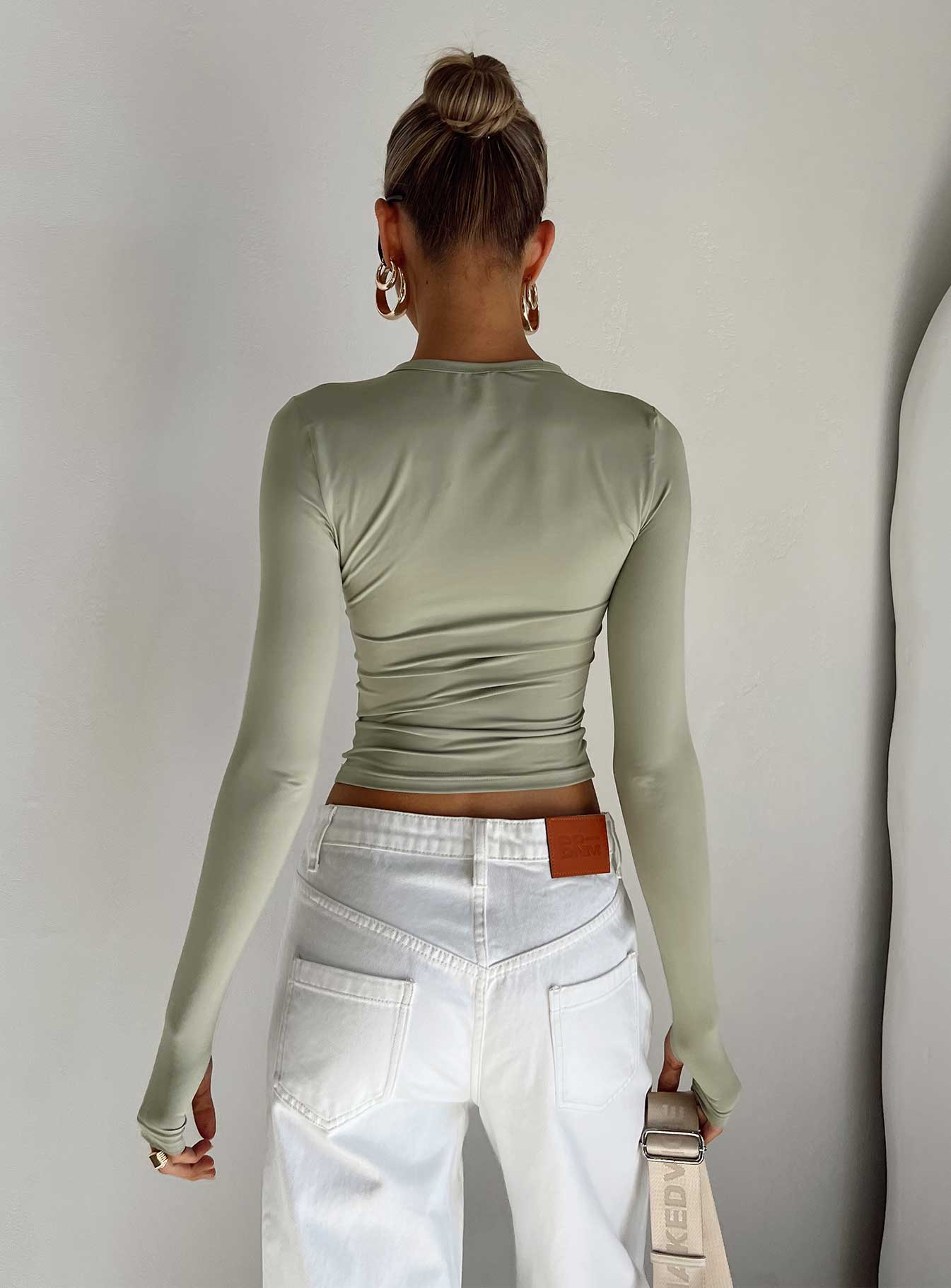 Farro Long Sleeve Top Sage