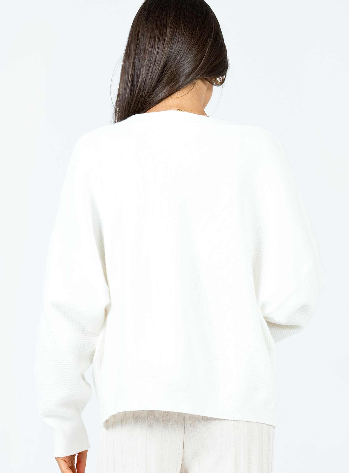 Theo Cardigan White