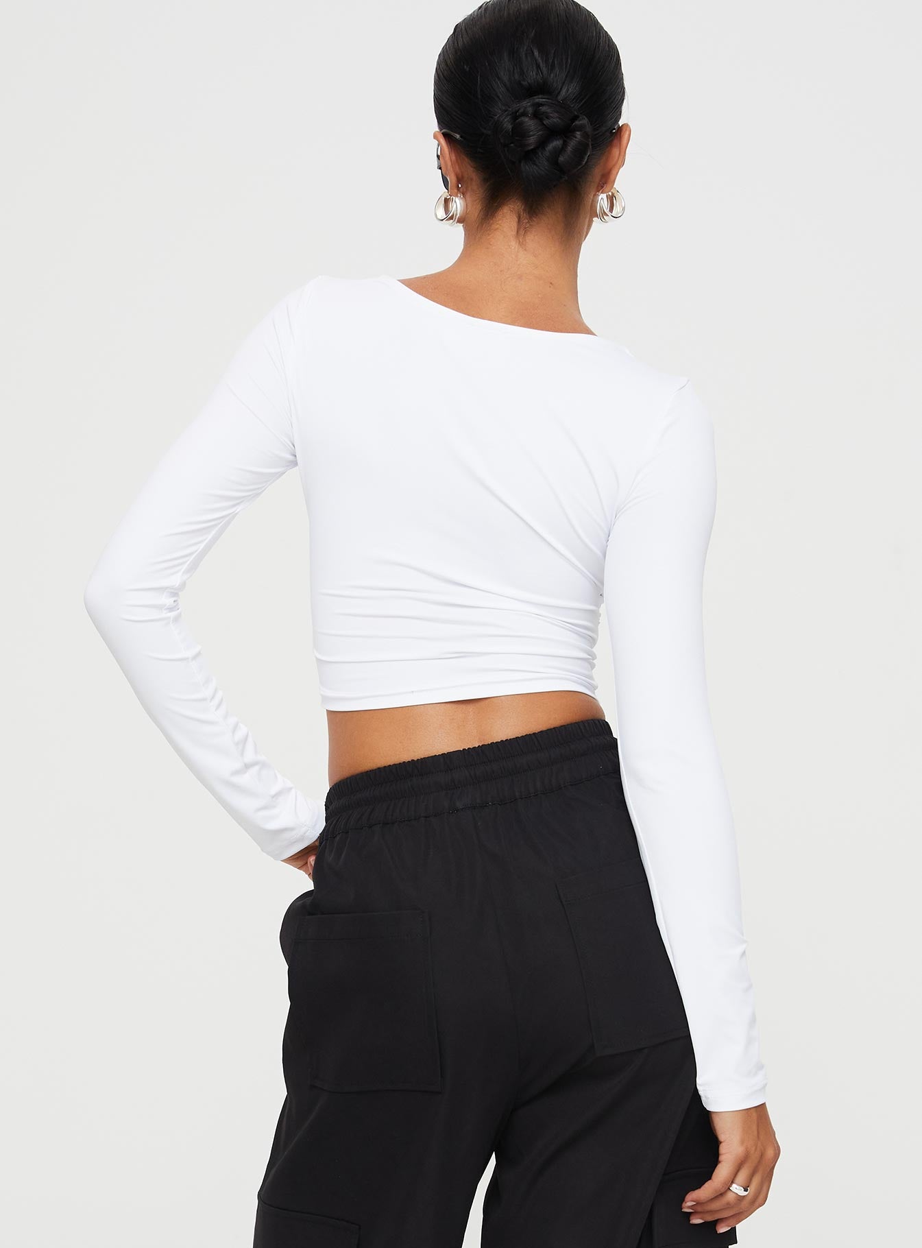 Dunford Long Sleeve Top White