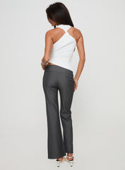 Isabeau Pant Grey Pinstripe