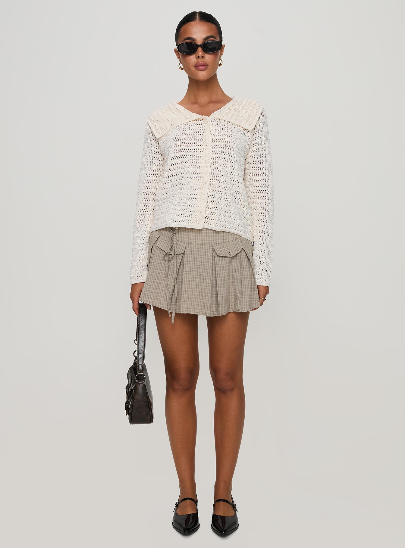 Tuscon Crochet Sweater White