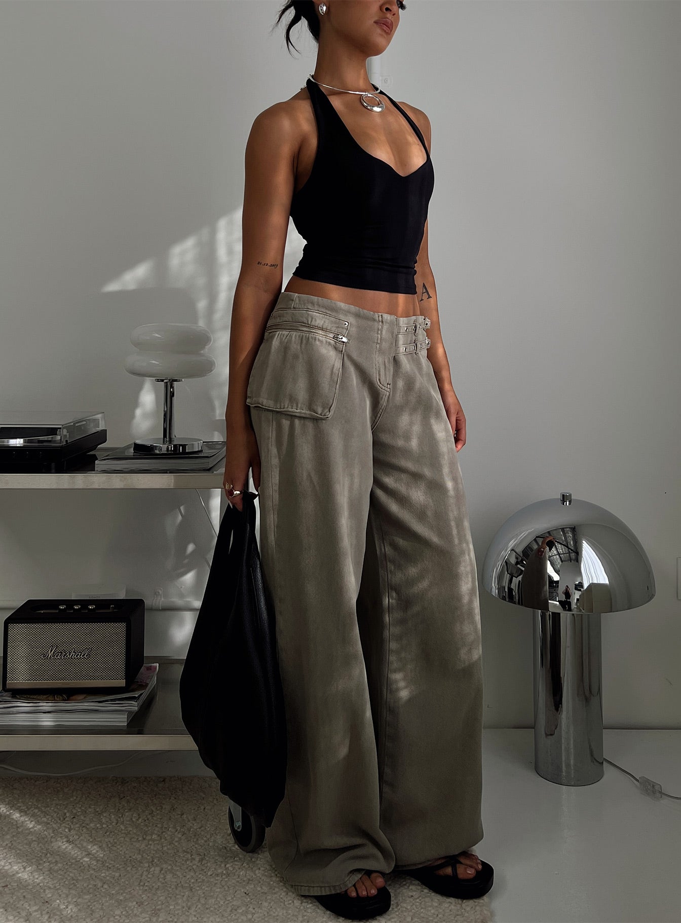 Paltrow Cargo Pant Washed Brown